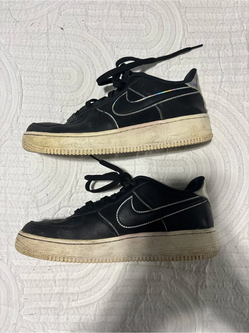 Black and Holographic Sneakers